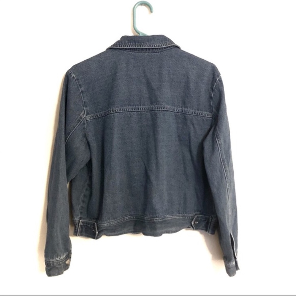 Vintage Floral Embroidered Denim Jean Jacket - Picture 8 of 8